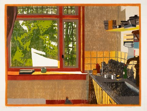 Euvelgunnerheem, keuken I 2020 I houtsnede <b>[SOLD OUT]</b>