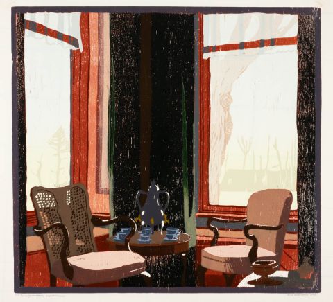 Euvelgunnerheem, noorderkamer I 2020 I houtsnede